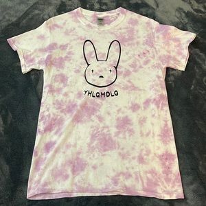 Bad Bunny Violet Purple Tie Dyed T-Shirt (new)